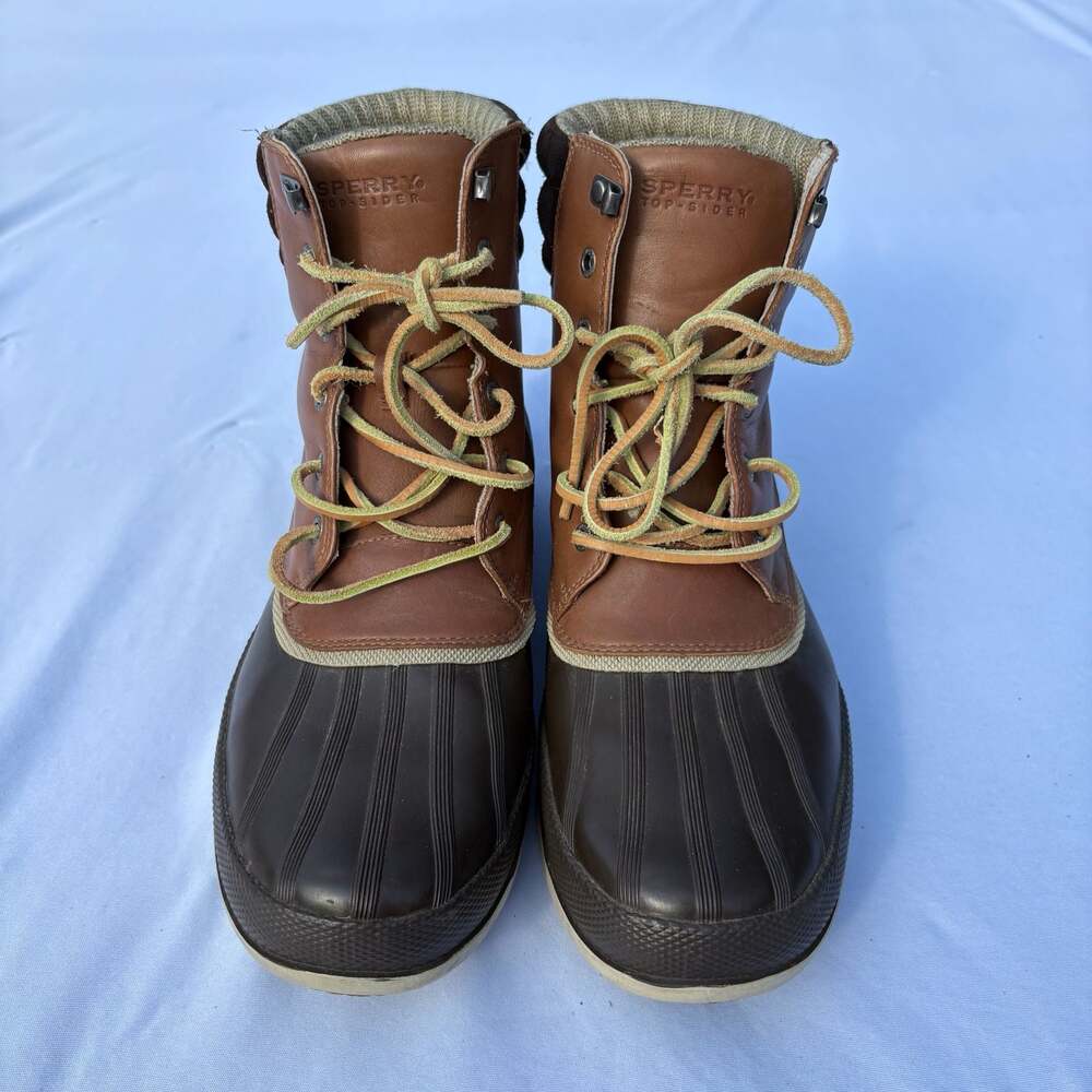 Sperry Top-Sider Cold Bay Men's Waterproof Duck Boots Brown Size 11M STS10167